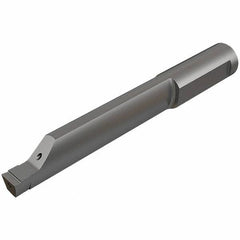 Iscar - 3mm Groove Width, 20mm Min Hole Diam, 35mm Max Hole Depth, Face Grooving Tool - 55mm OAL, Solid Carbide, TiAlN/TiN Finish - Exact Industrial Supply