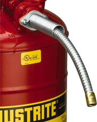 Justrite - 9 Inch Long, Safety Can Metal Flexible Nozzle - 5/8 Inch Diameter, Compatible with Type II Safety Cans - Top Tool & Supply