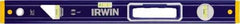 Irwin - 24" Long 3 Vial Box Beam Level - Aluminum, Blue/Yellow, 1 Level & 2 Plumb Vials - Top Tool & Supply