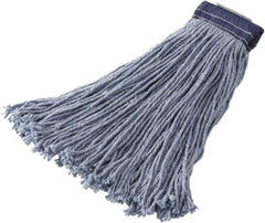 Rubbermaid - 1" Blue Head Band, Large Blended Fiber Cut End Mop Head - Side Loading Connection - Top Tool & Supply