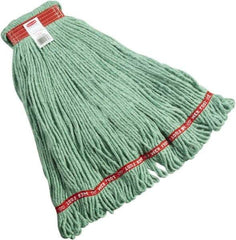 Rubbermaid - 1" Red Head Band, Large Blended Fiber Loop End Mop Head - 4 Ply, Side Loading Connection - Top Tool & Supply