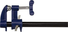 Irwin - 3/4" Pipe, 2-1/2" Throat Depth, Clutch & Deep Throat Pipe Clamp - For Use with Unthreaded Pipe - Top Tool & Supply