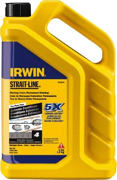 Irwin - 4 oz Container Marking Chalk - Midnight Black - Top Tool & Supply