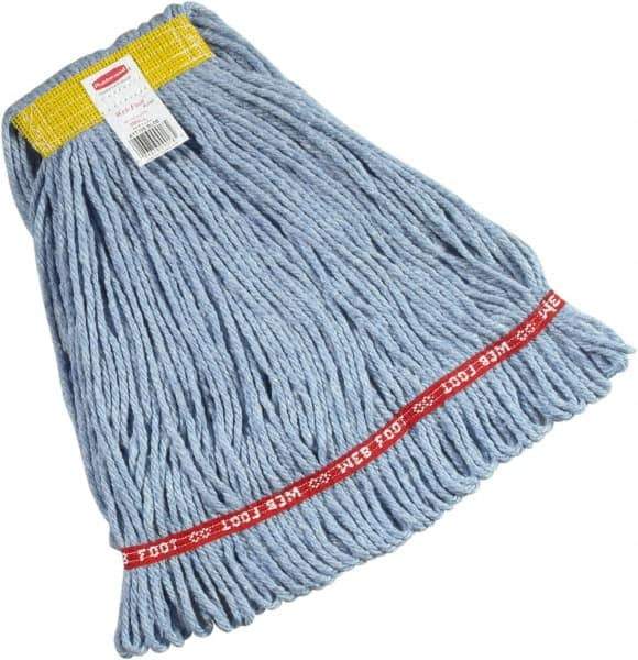 Rubbermaid - 1" Yellow Head Band, Small Blended Fiber Loop End Mop Head - Side Loading Connection - Top Tool & Supply