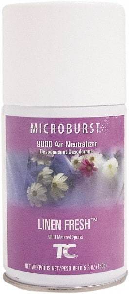 Rubbermaid - 5.3 oz Air Freshener Dispenser Aerosol Refill - Linen, Compatible with Microburst 9000 Dispensers - Top Tool & Supply