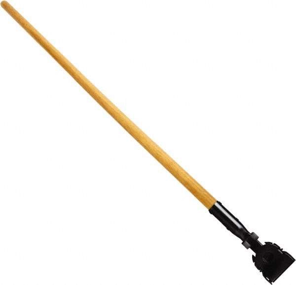 Rubbermaid - 60" Swivel Hardwood Snap-On Mop Handle - Plastic Connector, Use with Dust Mops - Top Tool & Supply