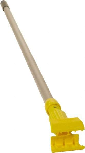 Rubbermaid - 54" Standard Aluminum Clamp Jaw Mop Handle - 5" Mop Head Band, Plastic Connector, Use with Wet Mops - Top Tool & Supply