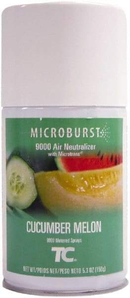 Rubbermaid - 5.3 oz Air Freshener Dispenser Aerosol Refill - Cucumber Melon, Compatible with Microburst 9000 Dispensers - Top Tool & Supply