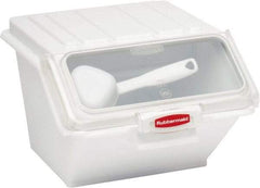 Rubbermaid - Rectangular, White Food Bin - 8-1/2" High x 11.8" Wide x 15" Long - Top Tool & Supply