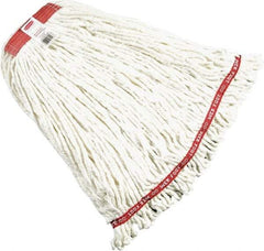 Rubbermaid - Red Head Band, Large Blended Fiber Loop End Mop Head - 4 Ply, Screw On Connection - Top Tool & Supply