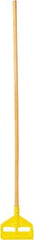 Rubbermaid - 54" Standard Hardwood Clamp Jaw Mop Handle - 1" Mop Head Band, Plastic Connector, Use with Wet Mops - Top Tool & Supply