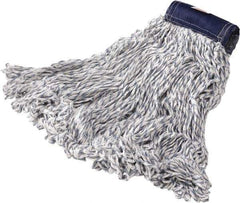 Rubbermaid - Blue Head Band, Large Blended Fiber Loop End Mop Pad - Quick Change Connection - Top Tool & Supply