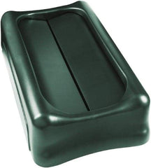 Rubbermaid - Rectangle Lid for Use with Rectangular Trash Cans - Green, For Slim Jim Trash Cans - Top Tool & Supply