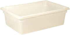 Rubbermaid - Rectangular, White Polyethylene Food Tote Box - 9" High x 18" Wide x 26" Long, with Snap-On Lid - Top Tool & Supply