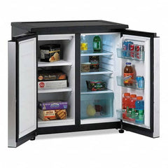 Avanti - Refrigerators Capacity: 5.5 Cu Ft Color: Black; Platinum - Top Tool & Supply