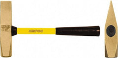 Ampco - 3 Lb Head Nonsparking Cutoff Hammer - 15" OAL, 15" Long Fiberglass Handle - Top Tool & Supply