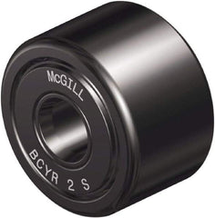 McGill - 1" Bore, 3" Roller Diam x 1-3/4" Roller Width, Steel Sealed Self-Lubricating Yoke Cam Follower with Nonmetallic Bushing - 1.81" Overall Width - Top Tool & Supply