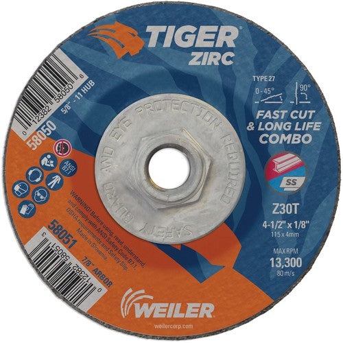 ‎4-1/2X1/8 TIGER ZIRC TYPE 27 - Top Tool & Supply