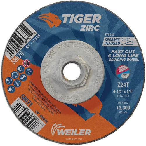 ‎4-1/2X1/4 TIGER ZIRC TYPE 27 - Top Tool & Supply