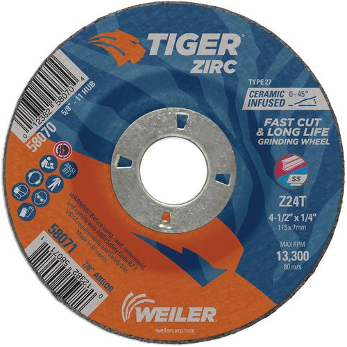 ‎4-1/2X1/4 TIGER ZIRC TYPE 27 - Top Tool & Supply