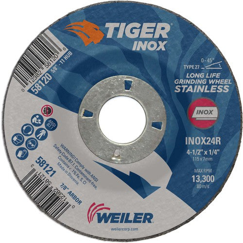 ‎4-1/2X1/4 TIGER INOX TYPE 27 - Top Tool & Supply