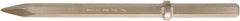 Ampco - 21" OAL, 3/4" Shank Diam, Point Chisel - Round Drive, Hex Shank - Top Tool & Supply