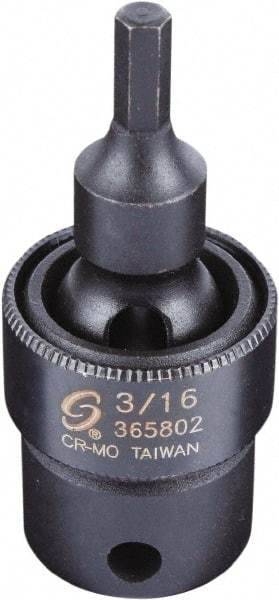 Sunex Tools - 3/8" Drive, 3/16" Impact Hex Bit Socket - Top Tool & Supply