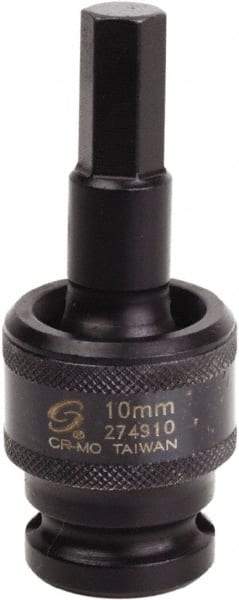 Sunex Tools - 1/2" Drive, 10mm Impact Hex Bit Socket - Top Tool & Supply