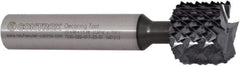 Controx - 14.22mm Diam, 0.45" LOC, Square End, Solid Carbide Diamond Pattern Router Bit - Right Hand Cut, 2-61/64" OAL - Top Tool & Supply