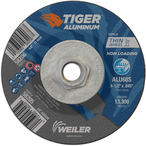 ‎4-1/2X.045 TIGER ALUM T27 C/O WHL - Top Tool & Supply