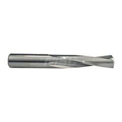 Screw Machine Length Drill Bit: 0.1811″ Dia, 135 °, Solid Carbide Bright/Uncoated, Right Hand Cut, Spiral Flute, Straight-Cylindrical Shank, Series 205