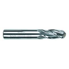 1 Dia. x 5 Overall Length 2-Flute Square End Solid Carbide SE End Mill-Round Shank-Center Cut-TiAlN - Top Tool & Supply