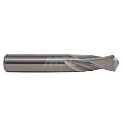 Screw Machine Length Drill Bit: 0.4531″ Dia, 118 °, Solid Carbide Bright/Uncoated, Right Hand Cut, Spiral Flute, Straight-Cylindrical Shank, Series 206