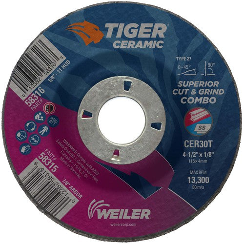 ‎4-1/2X1/8 TIGER CERAMIC TYPE - Top Tool & Supply