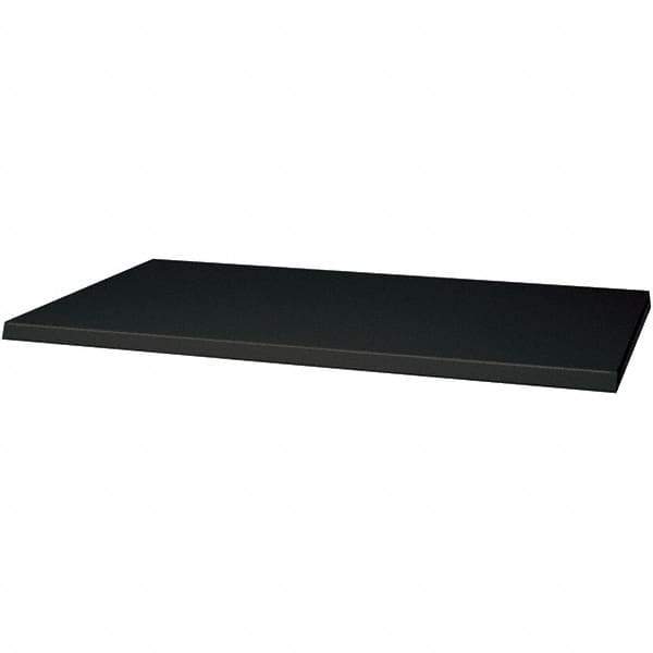 Hallowell - Charcoal, Galvannealed Sheet Steel, Cabinet Shelf - 48" Wide x 24" Deep x 1" High Body - Top Tool & Supply