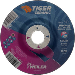 5X1/4 TIGER CERAMIC T27 GRIND WHL - Top Tool & Supply