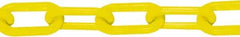 PRO-SAFE - 50' Long x 1-1/2" Wide Plastic Chain - Yellow - Top Tool & Supply