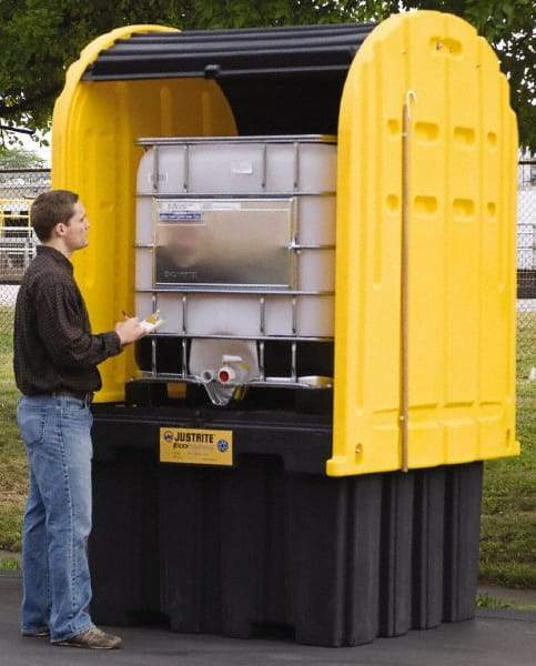 Justrite - IBC Storage Lockers Type: Outdoor Shed w/Pallet Number of Totes: 1 - Top Tool & Supply