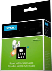 Dymo - 1" Long, White Label Printer Cartridge - For DYMO LabelWriter Printers - Top Tool & Supply