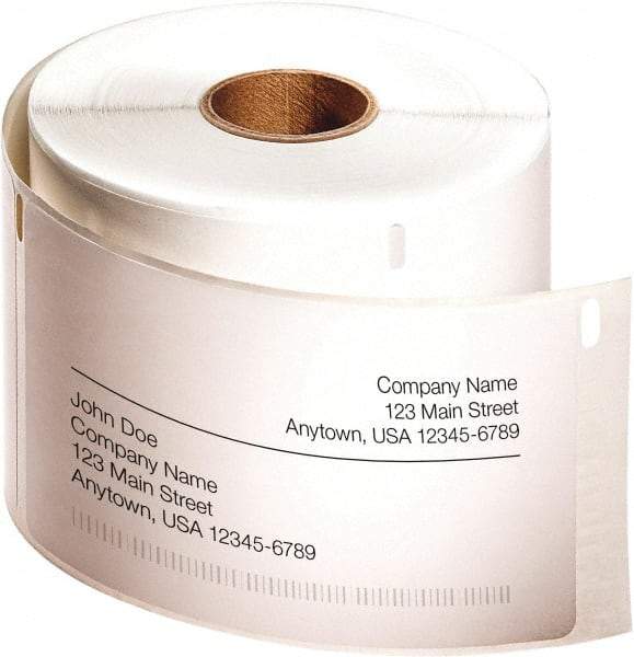 Dymo - 4" Long, White Label Printer Cartridge - For DYMO LabelWriter Printers - Top Tool & Supply