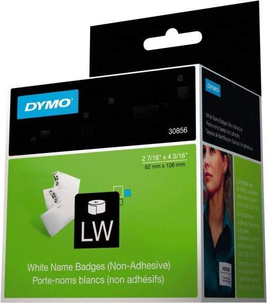 Dymo - 4-3/16" Long, White Label Printer Cartridge - For DYMO LabelWriter Printers - Top Tool & Supply