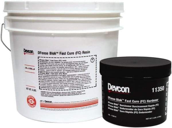 Devcon - 9 Lb Pail Two Part Epoxy - 15 min Working Time, 2,764 psi Shear Strength - Top Tool & Supply