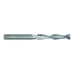 1/2 Dia. x 6 Overall Length 2-Flute Square End Solid Carbide SE End Mill-Round Shank-Center Cut-TiAlN - Top Tool & Supply