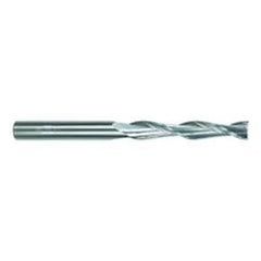 1/2 Dia. x 6 Overall Length 2-Flute Square End Solid Carbide SE End Mill-Round Shank-Center Cut-TiAlN - Top Tool & Supply