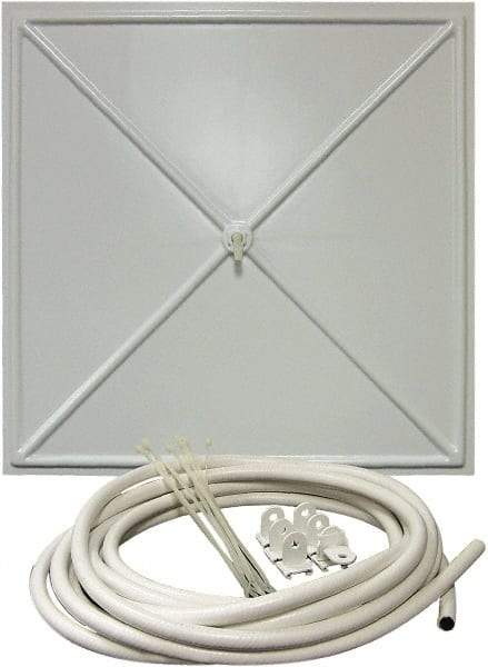 InBrella - 2' Diam, Square Pannel Leak Diverter - 2' Long x 2' Wide, White - Top Tool & Supply