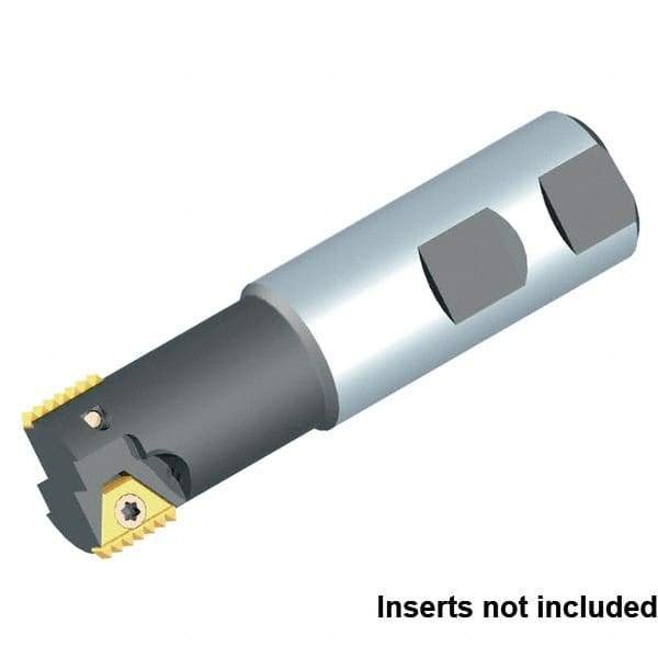 Kennametal - 26mm Cut Diam, 43mm Max Hole Depth, 63/64" Shank Diam, Internal/External Indexable Thread Mill - Insert Style STN 16, 16mm Insert Size, 2 Inserts, Toolholder Style TMS, 100mm OAL - Top Tool & Supply