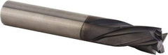 Kennametal - 1/4" Cutting Diam x 1-1/2" Length of Cut, 3 Flute, Compression Spiral Router Bit - Diamond Coated, Right Hand Cut, Solid Carbide, 4" OAL x 1/4" Shank Diam, Double Edge, 25° Helix Angle - Top Tool & Supply