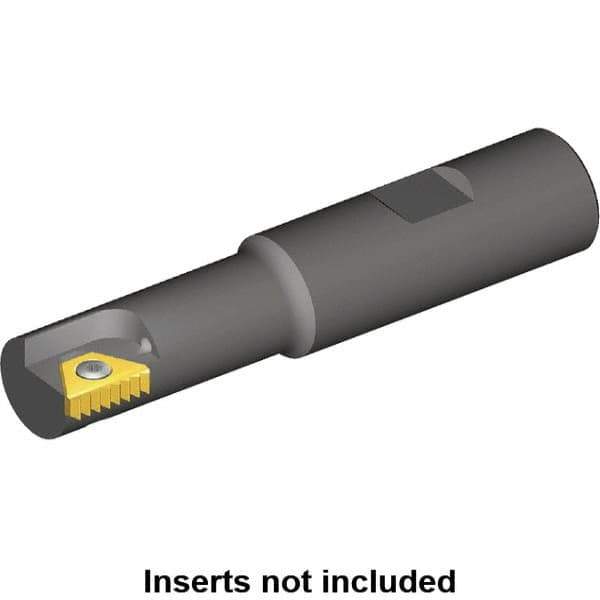 Kennametal - 9mm Cut Diam, 12mm Max Hole Depth, 12mm Shank Diam, Internal/External Indexable Thread Mill - Insert Style STN 10, 10.4mm Insert Size, 1 Insert, Toolholder Style TMS, 69mm OAL - Top Tool & Supply