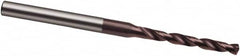 Micro Drill Bit: 0.0543″ Dia, 140 °, Solid Carbide TiAlN Finish, RH Cut, Spiral Flute, Straight-Cylindrical Shank, Series 3899