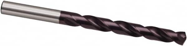 Jobber Length Drill Bit: 0.1661″ Dia, 130 °, Cobalt FIREX Finish, Right Hand Cut, Spiral Flute, Straight-Cylindrical Shank, Series 2458